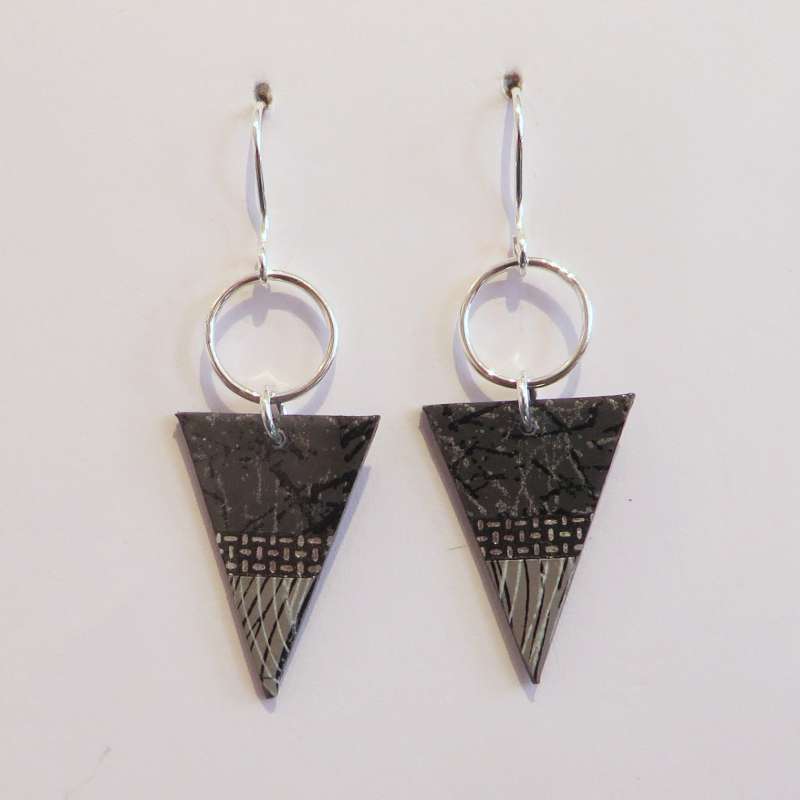 Triangle drop earrings