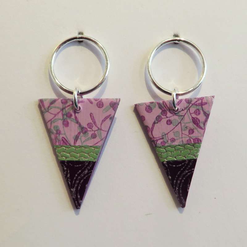 Triangle stud earrings