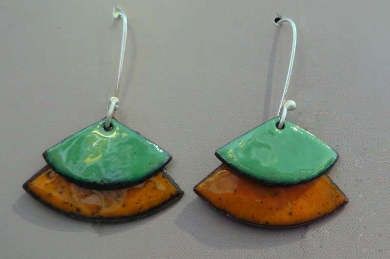 Copper Tip Earrings 