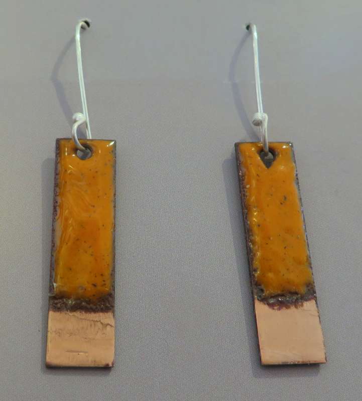 Copper Tip Earrings 