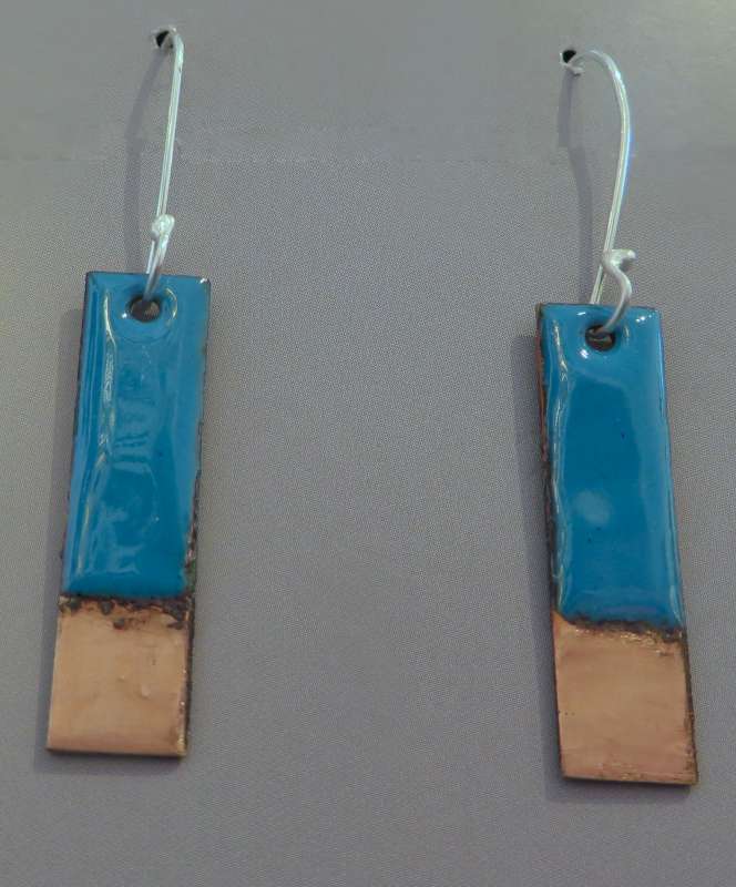 Copper Tip Earrings 