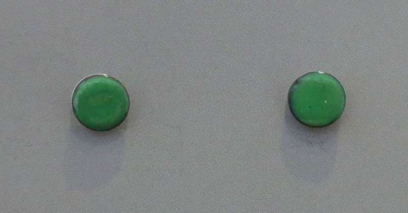 Enamellerd Copper Stud Earrings
