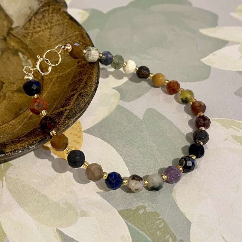 Mixed Dark Agate Bracelet