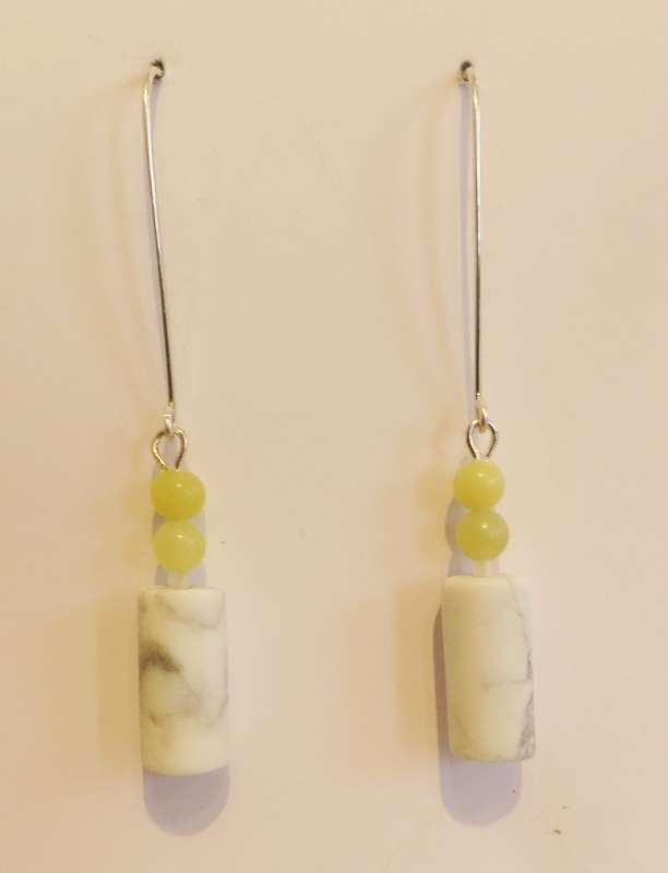Howlite earrings